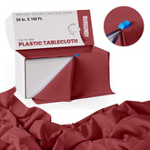 54 In. x 100 Ft. Cut To Size Table Roll | Burgundy